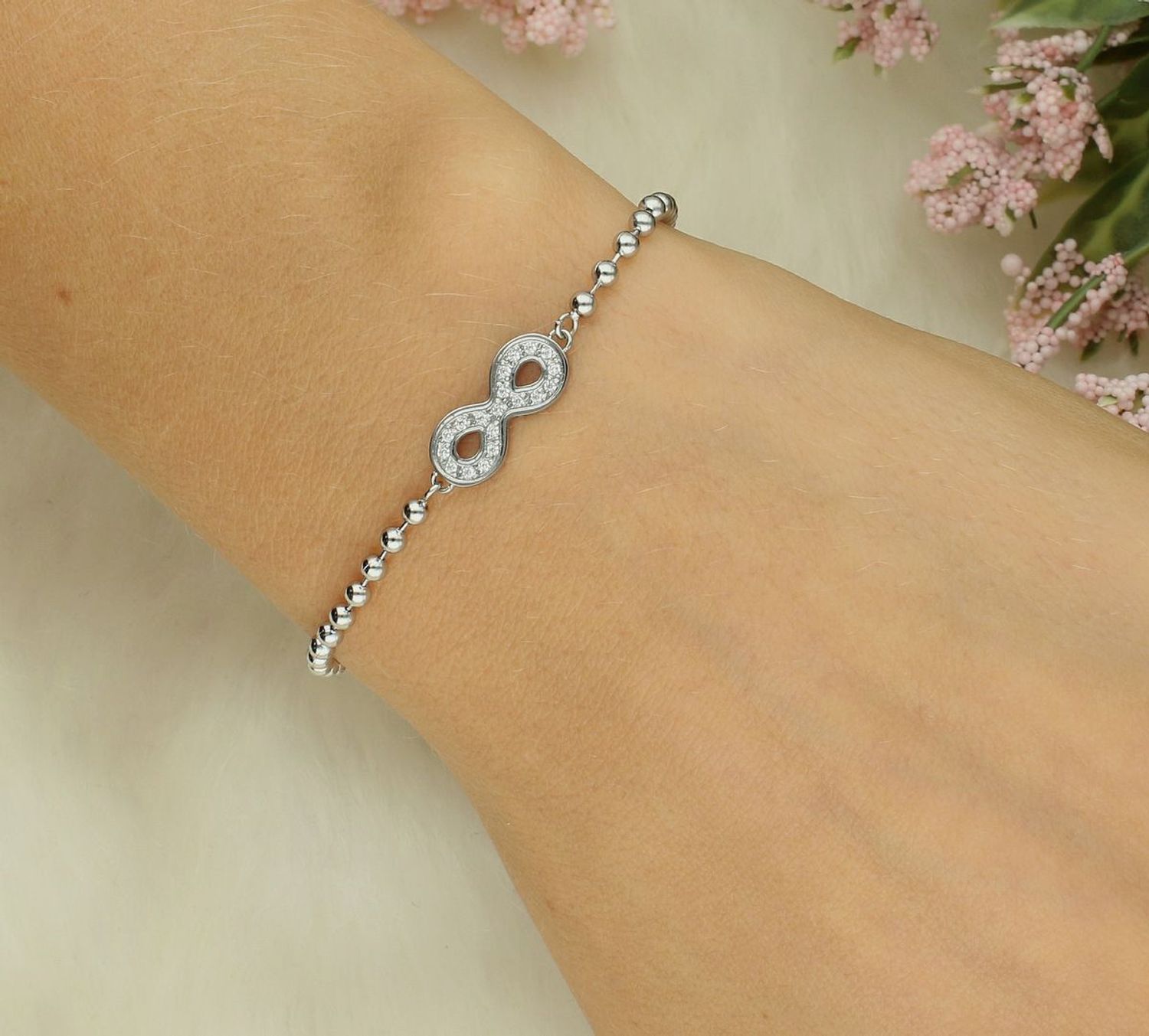 Bransoletka Nomination stalowa Italy Soffio d'amore Znak Nieskończoności z cyrkoniami 134000 024.png